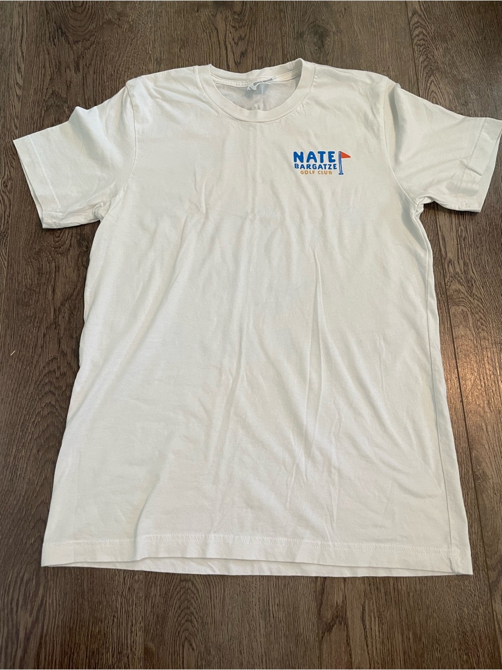Nate Bargatze “Golf Club” White Logo Crewneck T-Shirt Size M